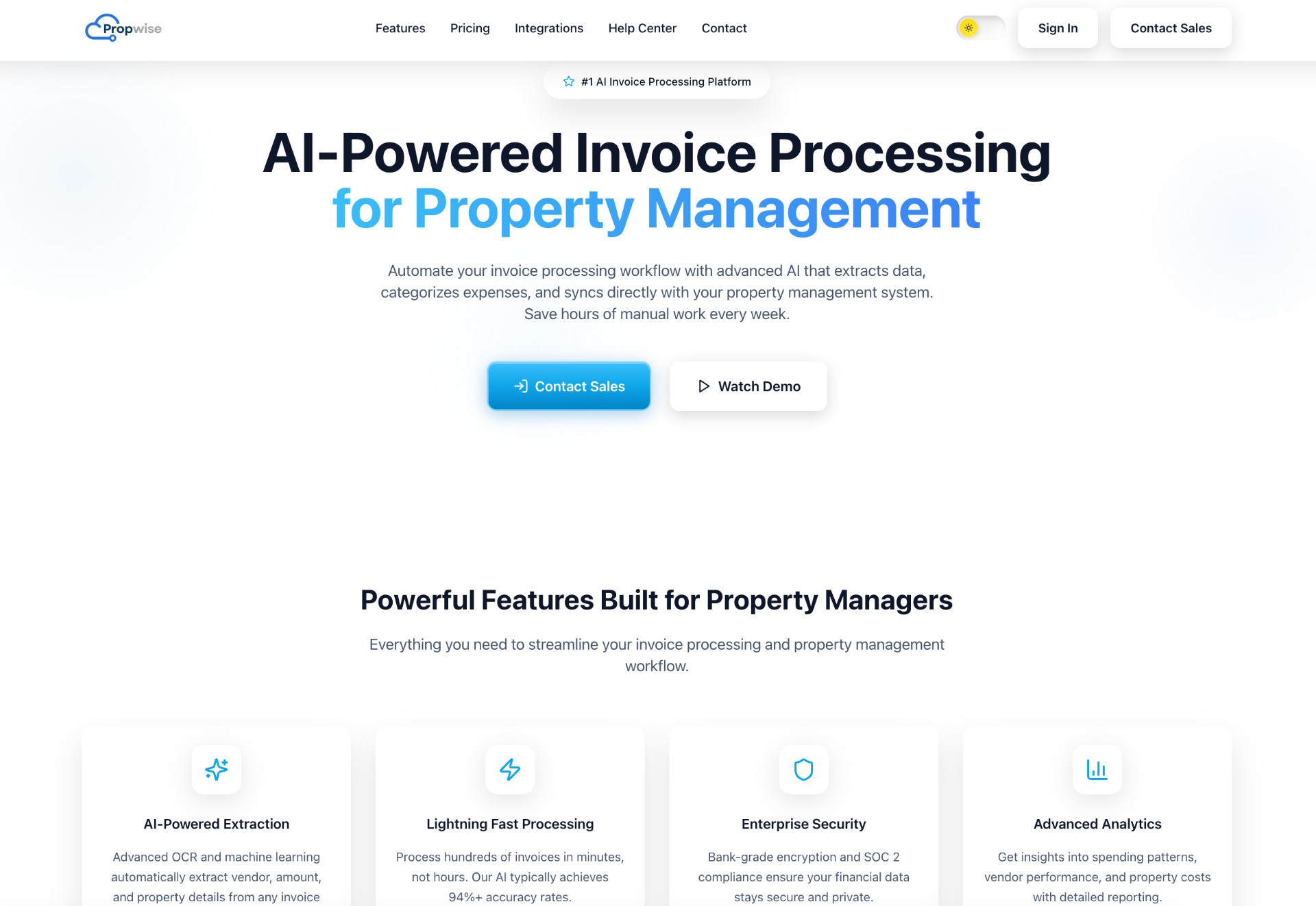 Propwise — Invoice Processing screenshot