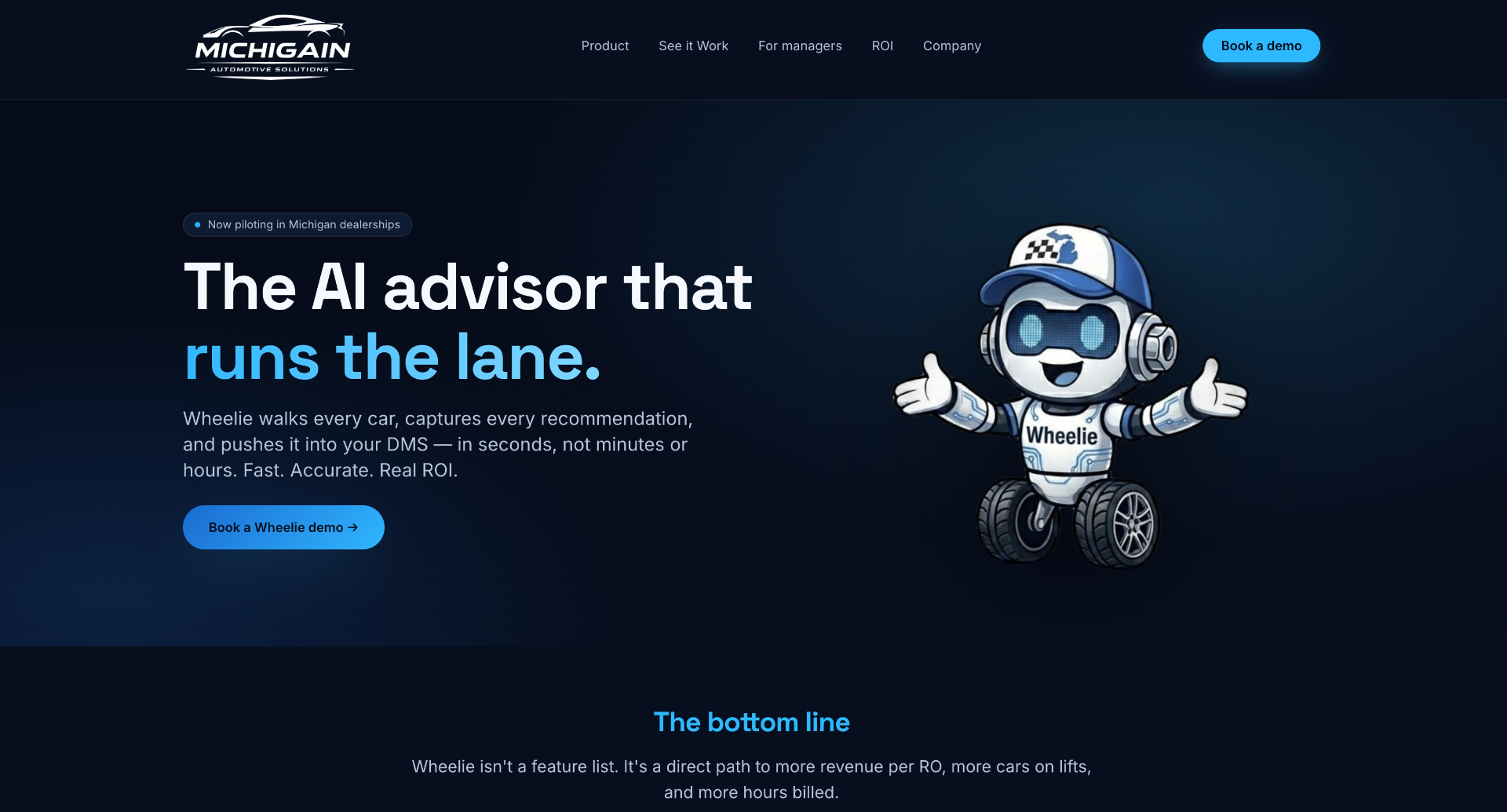 Wheelie — AI Service Advisor screenshot
